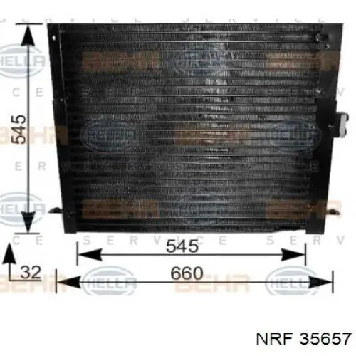 35657 NRF condensador aire acondicionado