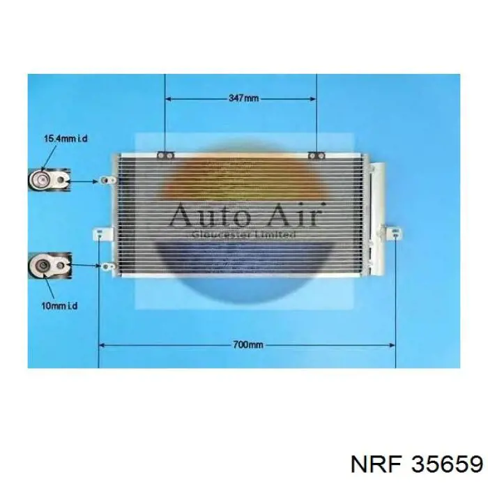Condensador aire acondicionado 35659 NRF