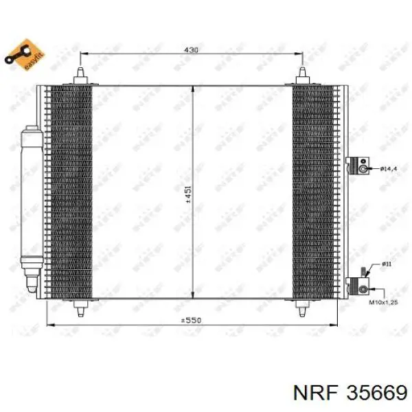 35669 NRF condensador aire acondicionado