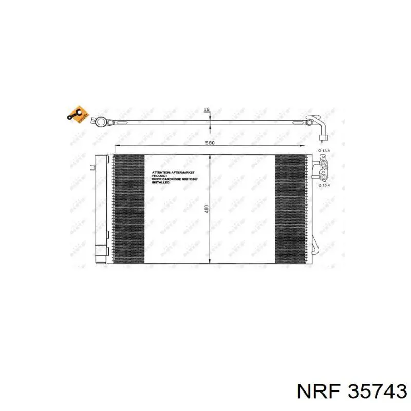 35743 NRF condensador aire acondicionado