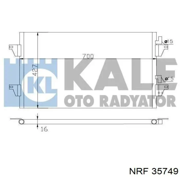 Condensador aire acondicionado Renault Espace 4 JK0
