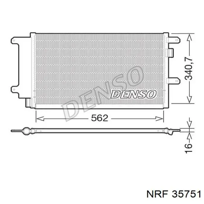 35751 NRF condensador aire acondicionado