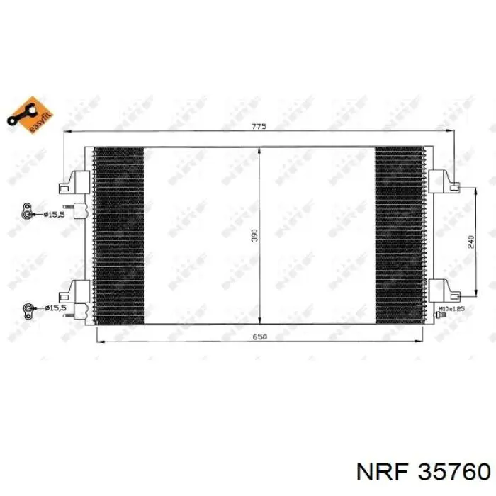 35760 NRF condensador aire acondicionado