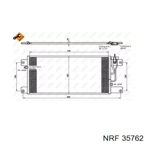 35762 NRF condensador aire acondicionado