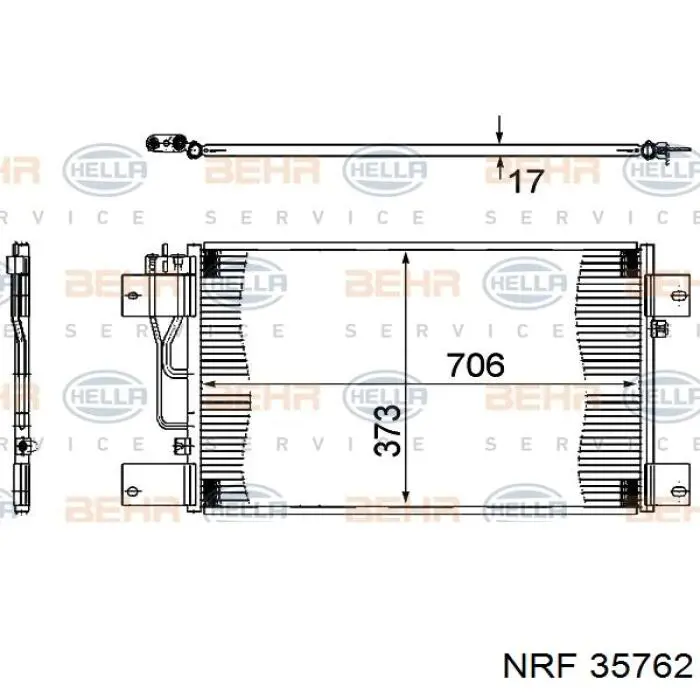 Comprar 35762 NRF Condensador de aire acondicionado