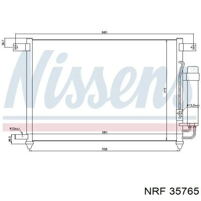 Comprar 35765 NRF Condensador de aire acondicionado