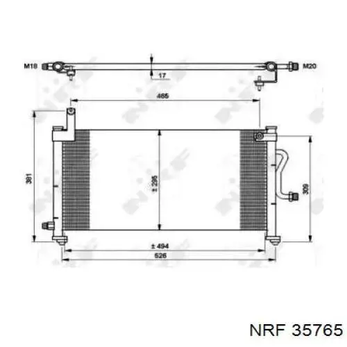 35765 NRF condensador aire acondicionado