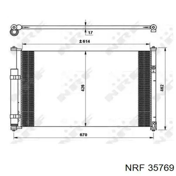Comprar 35769 NRF Condensador de aire acondicionado