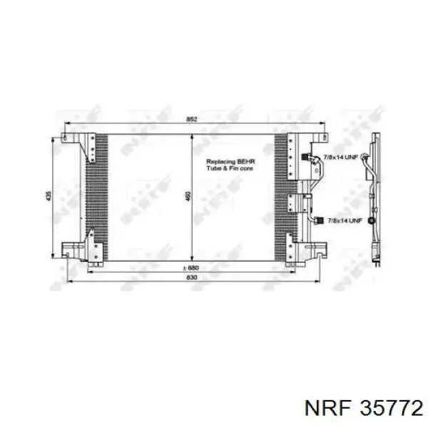 35772 NRF condensador aire acondicionado