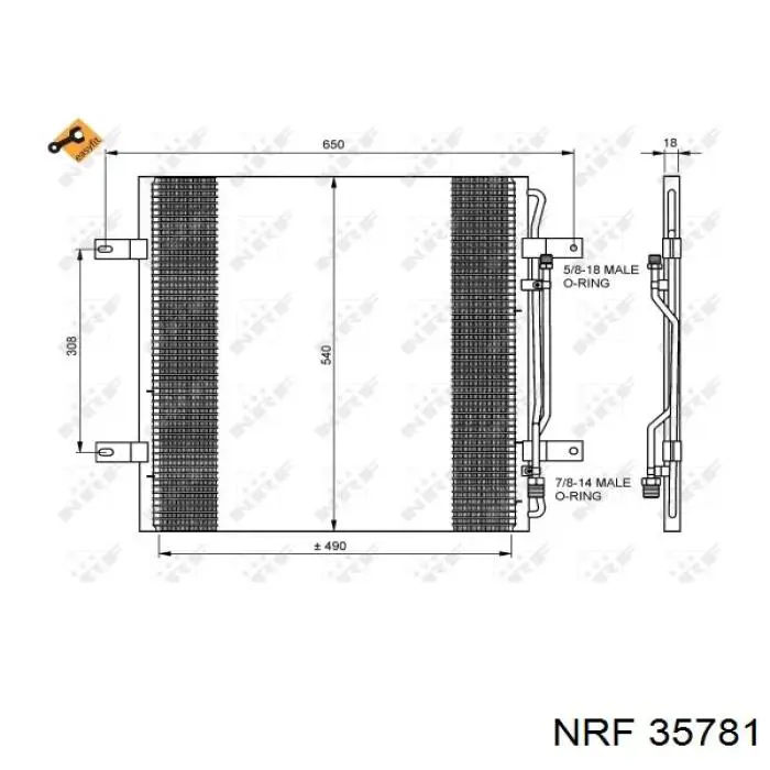 35781 NRF condensador aire acondicionado