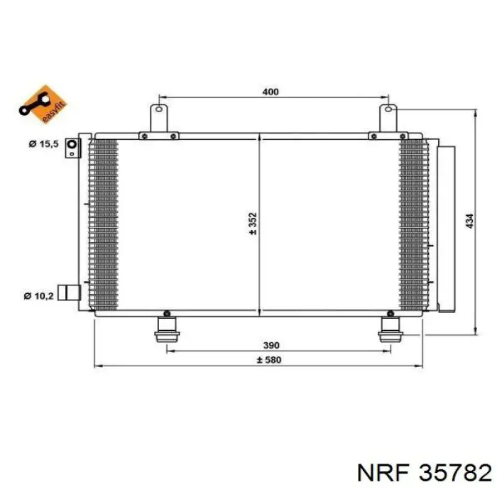35782 NRF condensador aire acondicionado