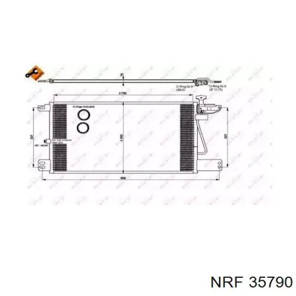 Aire acondicionado capacitor NRF 35790 precio, desde 99,69 EUR