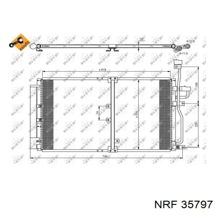 35797 NRF condensador aire acondicionado