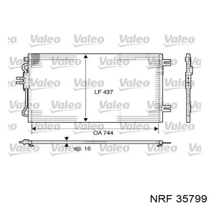 Aire acondicionado capacitor NRF 35799 precio, desde 85,67 EUR