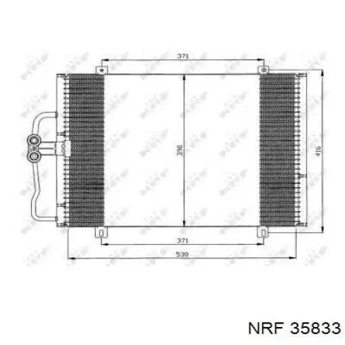 35833 NRF condensador aire acondicionado