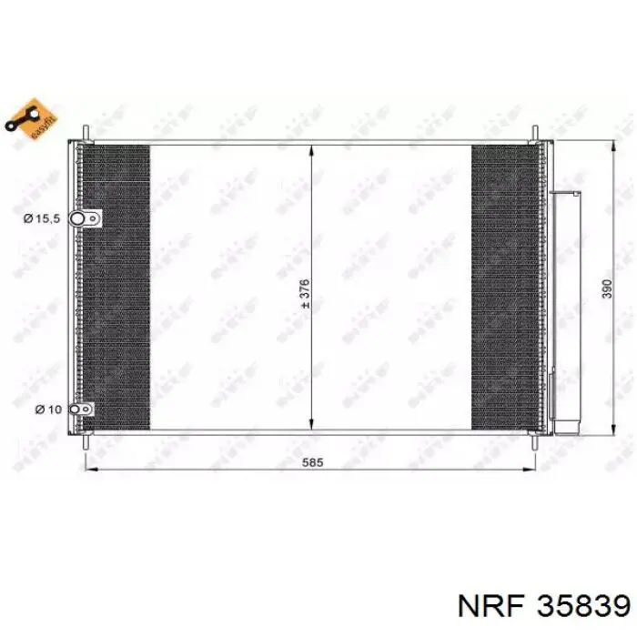 35839 NRF condensador aire acondicionado