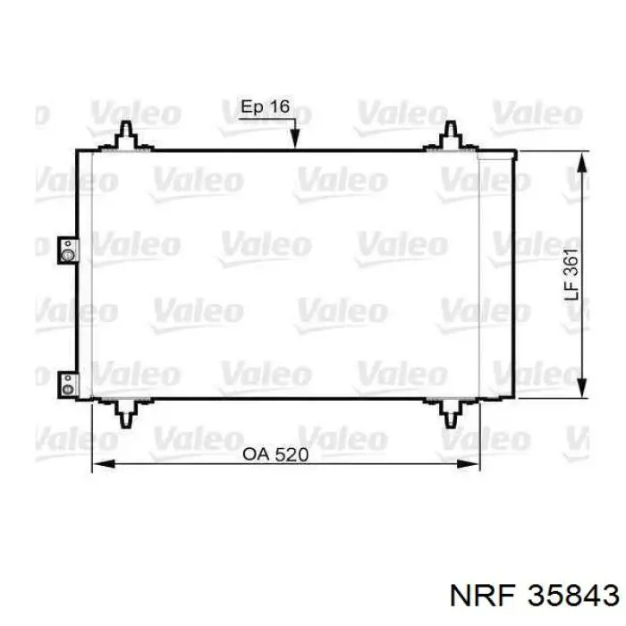 35843 NRF condensador aire acondicionado