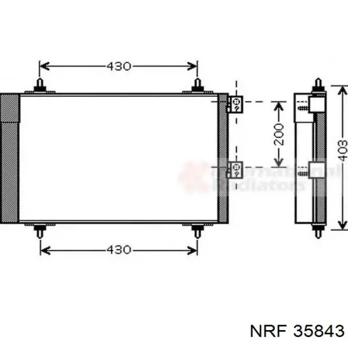 Condensador NRF 35843