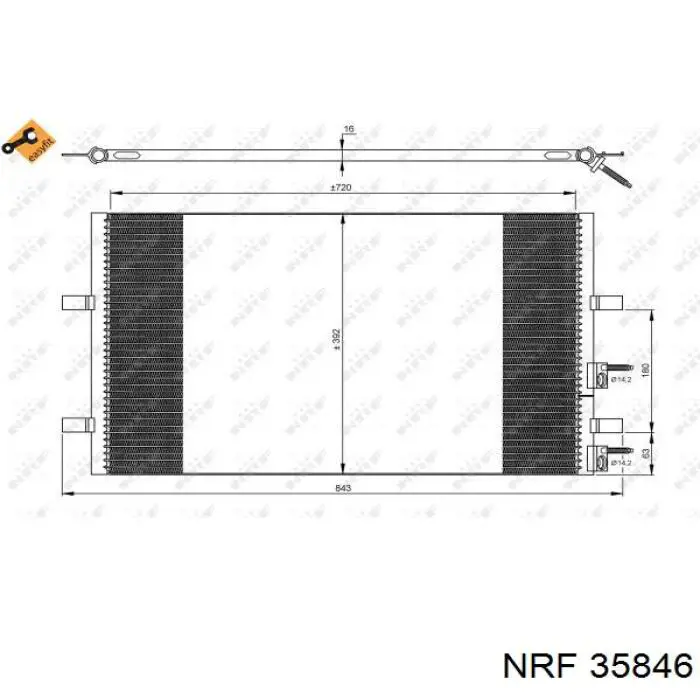 35846 NRF condensador aire acondicionado
