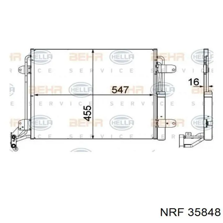 Condensador aire acondicionado Volkswagen Tiguan 1 5N1, 5N2