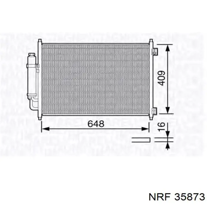 Radiador de aire acondicionado Nissan X-Trail (T31)