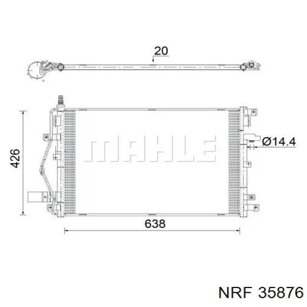 8683523 Volvo condensador aire acondicionado