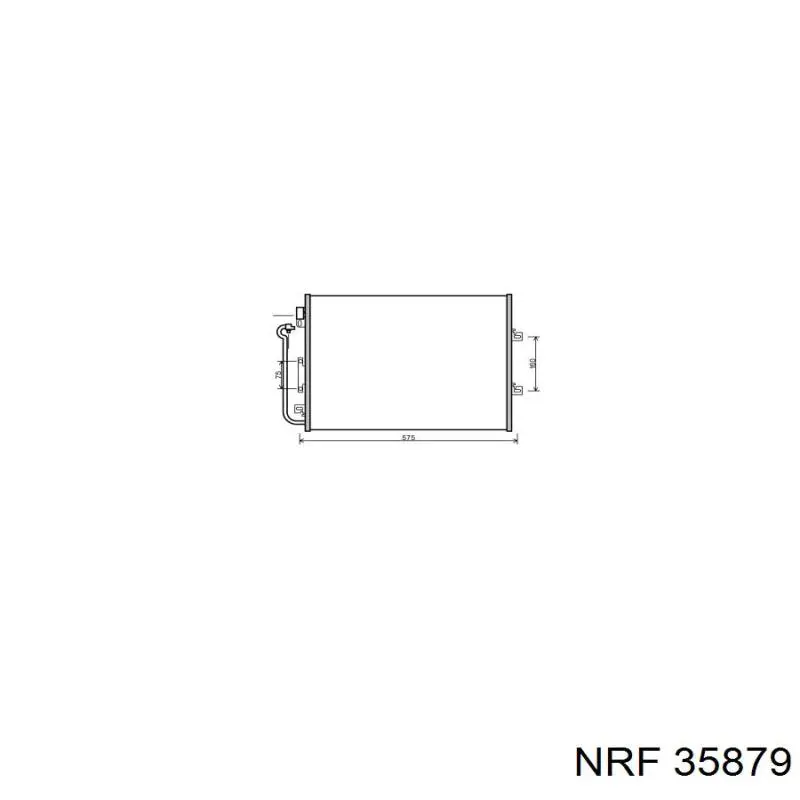 35879 NRF Radiador de aire acondicionado