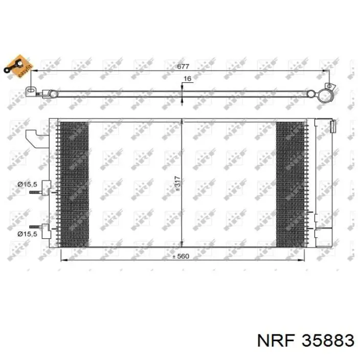 35883 NRF condensador aire acondicionado
