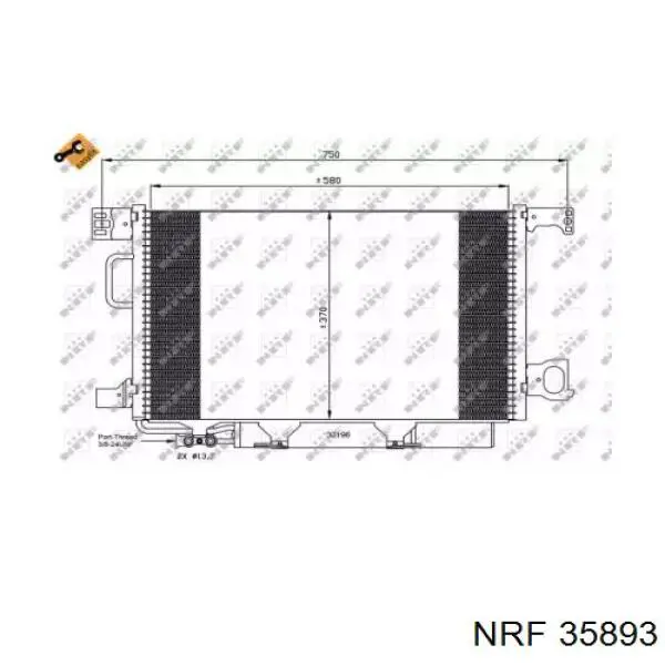 Aire acondicionado capacitor NRF 35893 precio, desde 131,25 EUR