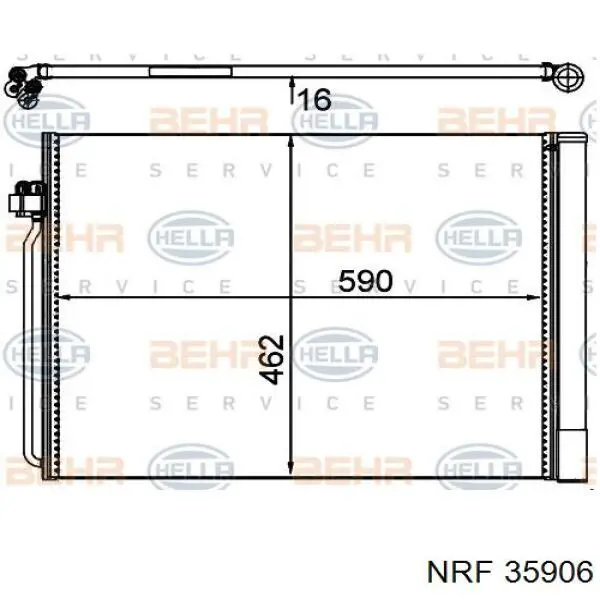 Comprar 35906 NRF Condensador de aire acondicionado
