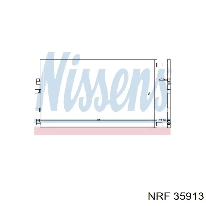 35913 NRF Radiador de aire acondicionado