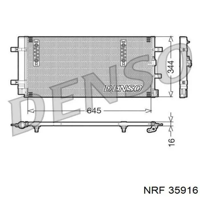 Comprar 35916 NRF Condensador de aire acondicionado