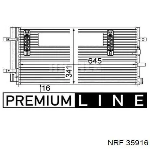 Condensador aire acondicionado 35916 NRF