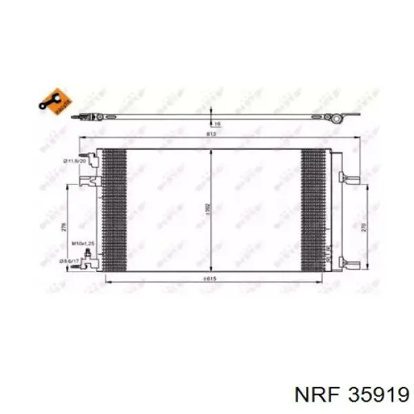 35919 NRF condensador aire acondicionado