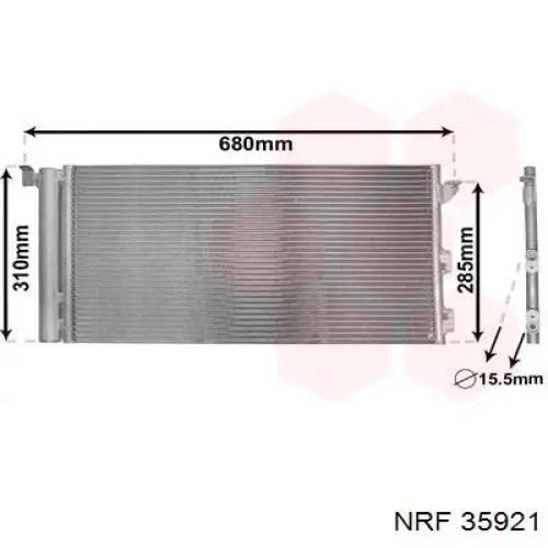Comprar 17005293 VAN Wezel Condensador de aire acondicionado