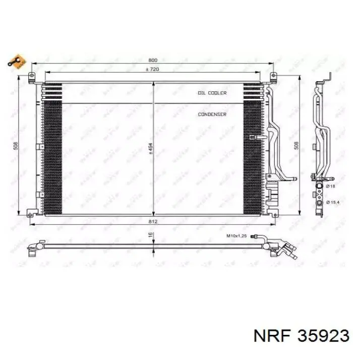 Comprar 35923 NRF Condensador de aire acondicionado