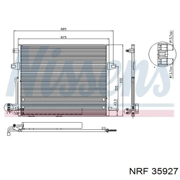 35927 NRF condensador aire acondicionado