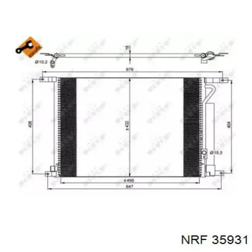 Aire acondicionado capacitor NRF 35931 precio, desde 82,84 EUR