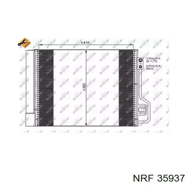 Comprar 35937 NRF Condensador de aire acondicionado