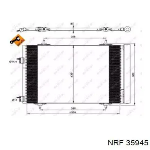 Comprar 35945 NRF Condensador de aire acondicionado
