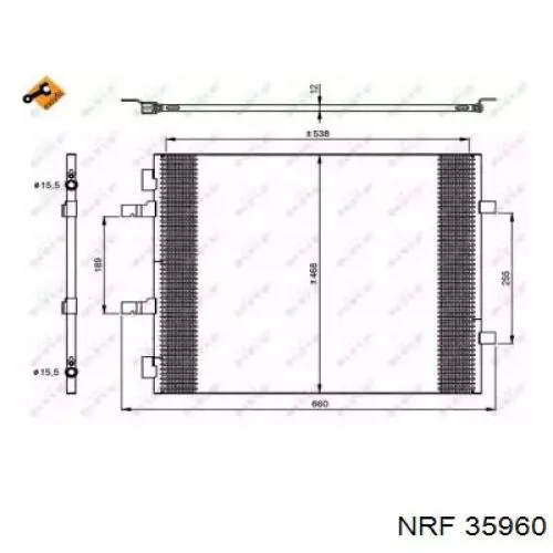 Comprar 35960 NRF Condensador de aire acondicionado