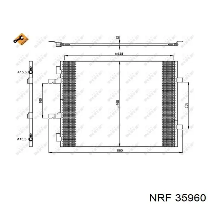 35960 NRF condensador aire acondicionado