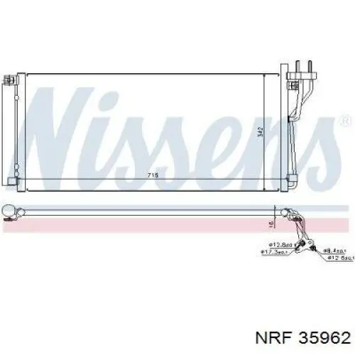 35962 NRF condensador aire acondicionado