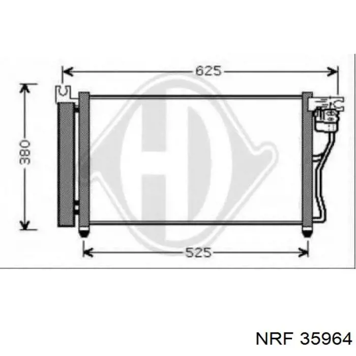 Comprar 35964 NRF Condensador de aire acondicionado