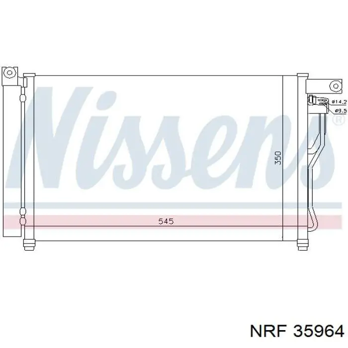 35964 NRF Radiador de aire acondicionado
