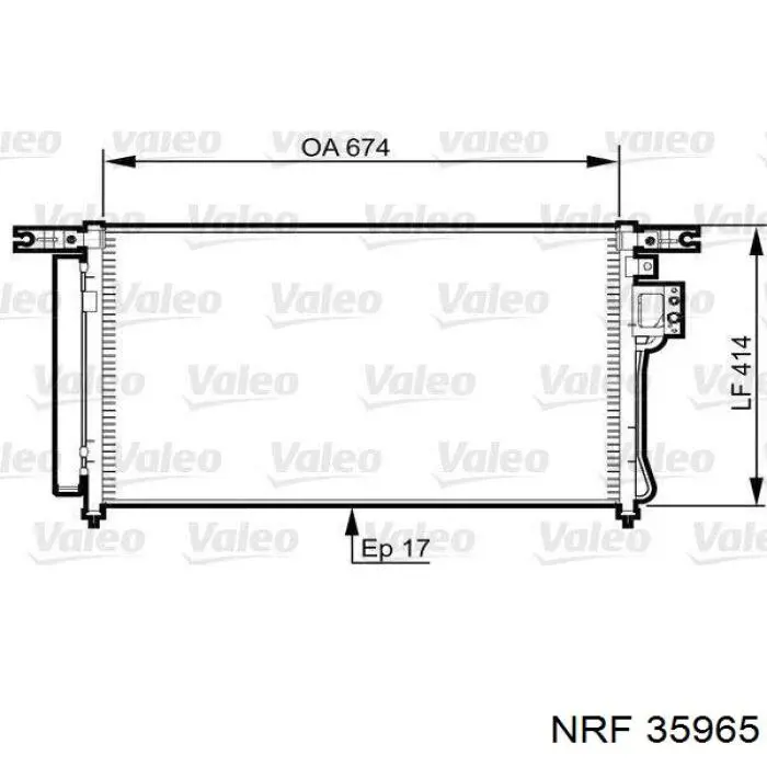 976062B000HCC Hyundai/Kia Radiador de aire acondicionado