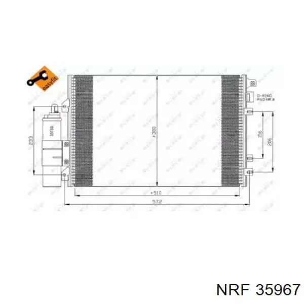 Aire acondicionado capacitor Renault (RVI) 8200708128 precio, desde 71,13 EUR