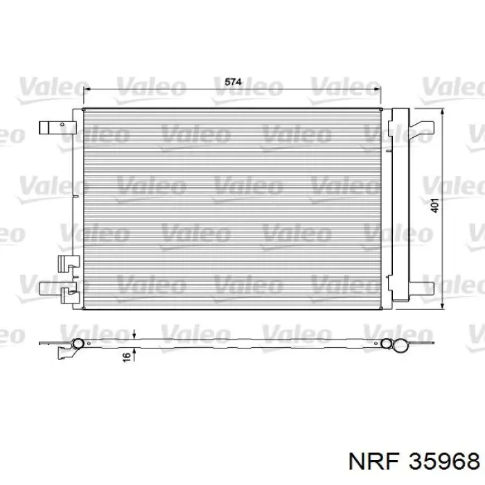 Comprar 35968 NRF Condensador de aire acondicionado