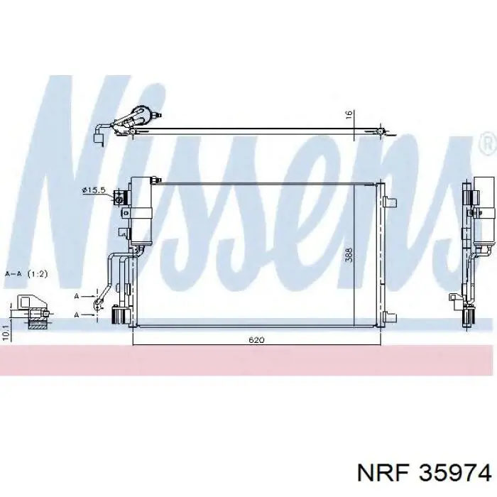 Comprar 35974 NRF Condensador de aire acondicionado