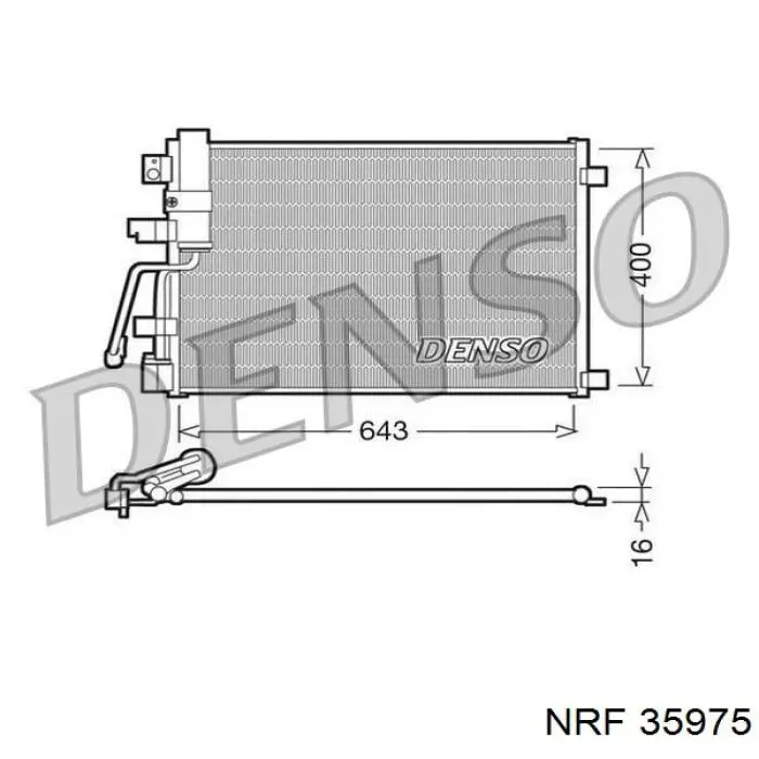 Comprar 92100JD700 Nissan/Infiniti Condensador de aire acondicionado